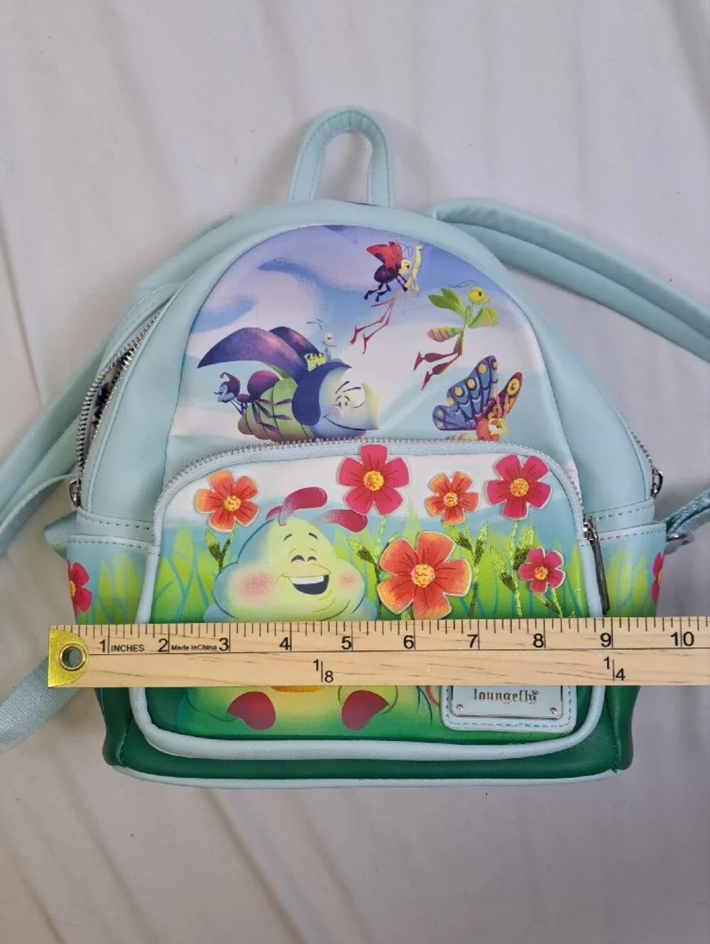 Loungefly x Pixar A Bug’s Life Mini Backpack Earth Day Colorful Floral Kidcore